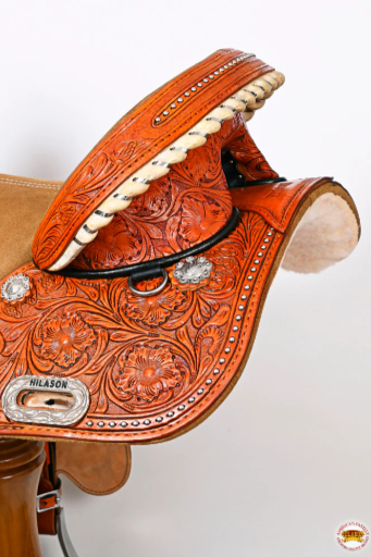 HILASON Western Horse Treeless Trail Barrel Saddle American Leather