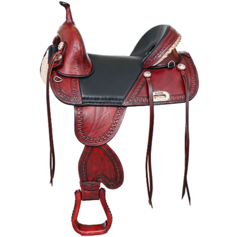 Western Horse Saddle Hilason Treeless Trail American Leather