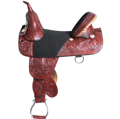 HILASON Western Horse Treeless Trail Barrel Saddle American Leather