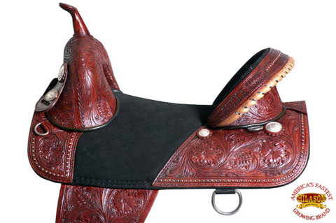 HILASON Western Horse Treeless Trail Barrel Saddle American Leather