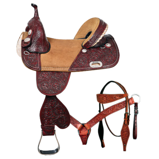 HILASON Western Horse Saddle American Leather Trail Barrel Racing