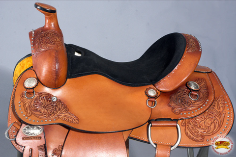 HILASON Western Horse Saddle American Leather Ranch Roping Cowboy