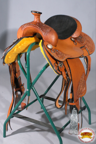 HILASON Western Horse Saddle American Leather Ranch Roping Cowboy