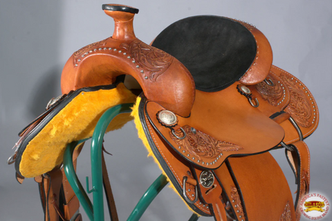 HILASON Western Horse Saddle American Leather Ranch Roping Cowboy