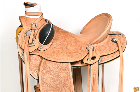 HILASON Western Horse Wade Saddle American Leather Ranch Roping