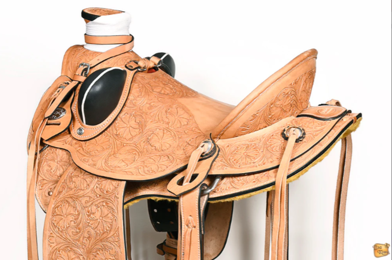 HILASON Western Horse Wade Saddle American Leather Ranch Roping