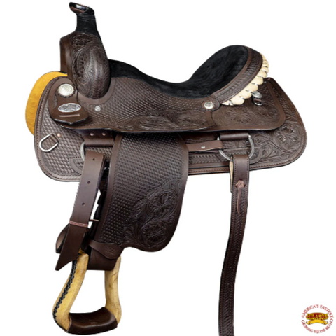 HILASON Western Horse Saddle American Leather Ranch Roping Cowboy