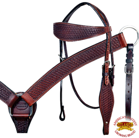 HILASON Western Horse Saddle Treeless Genuine American Leather Trail Tack