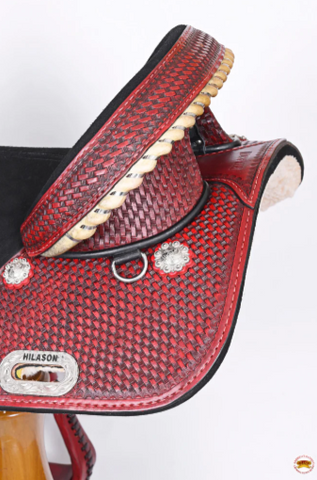 Hilason Western Horse Saddle Treeless Trail Barrel American Leather