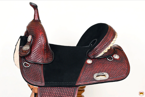 HILASON Western Horse Saddle American Leather Trail Barrel Racing