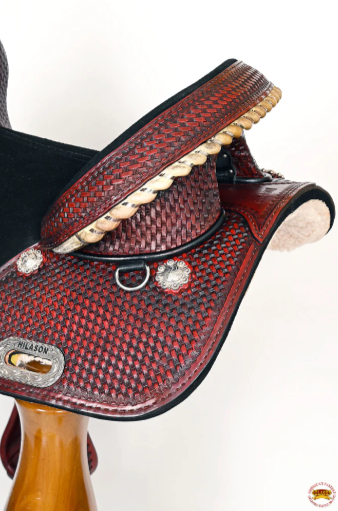 HILASON Western Horse Saddle American Leather Trail Barrel Racing