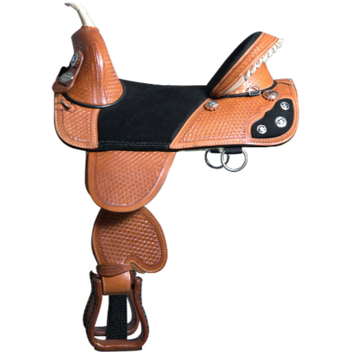 HILASON Western Horse Treeless Trail Barrel Saddle American Leather