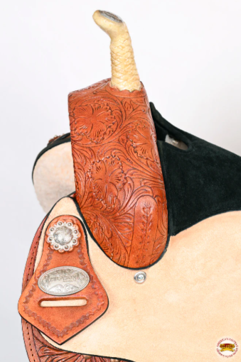 HILASON Flex Tree Western Horse Saddle American Leather Trail Barrel