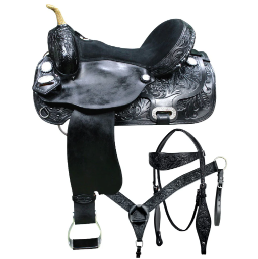 HILASON Western Horse Saddle American Leather Flex Trail Barrel Tack