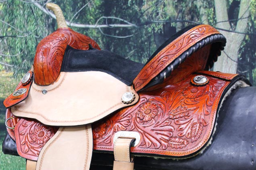 HILASON Flex Tree Western Horse Saddle American Leather Trail Barrel