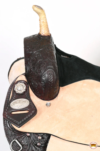 HILASON Flex Tree Western Horse Saddle American Leather Trail Barrel