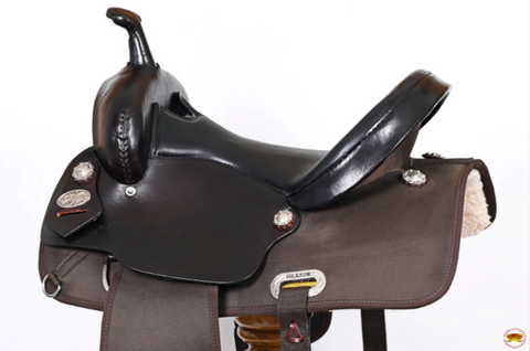 HILASON Western Horse Ranch Roping Saddle American Leather