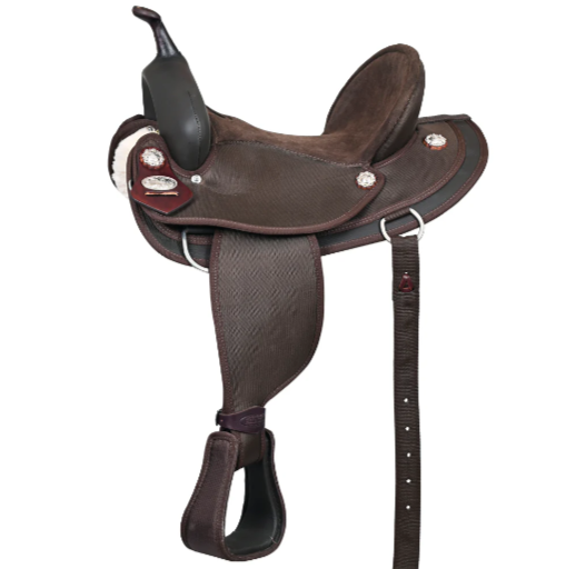 HILASON Western Horse Ranch Roping Saddle American Leather