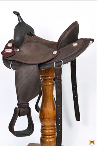 HILASON Western Horse Ranch Roping Saddle American Leather