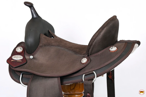 HILASON Western Horse Ranch Roping Saddle American Leather