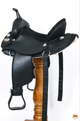 HILASON Western Horse Ranch Roping Saddle American Leather