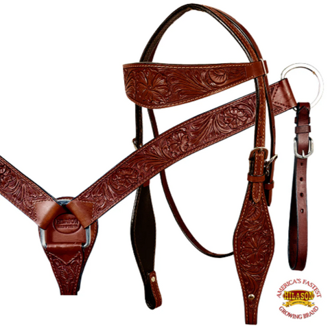 HILASON Western Horse Treeless Saddle American Leather Trail Barrel Tack