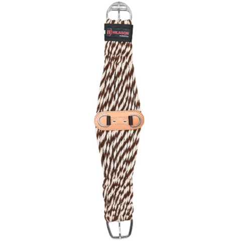 HILASON Horse Western 27 Strand Double Weave Two-Tone Roper Cinch