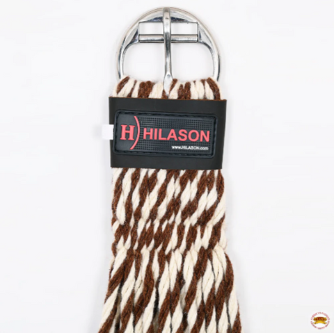 HILASON Horse Western 27 Strand Double Weave Two-Tone Roper Cinch