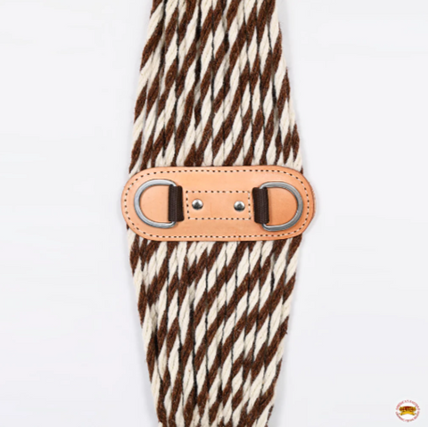 HILASON Horse Western 27 Strand Double Weave Two-Tone Roper Cinch