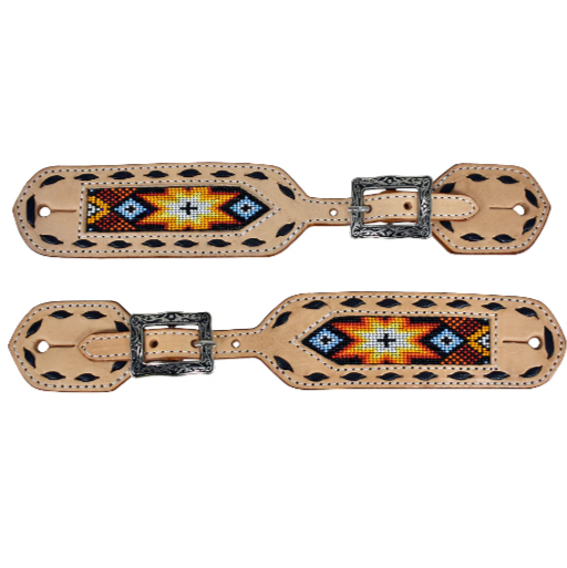 Hilason Western American Genuine Leather Cowboy Spur Straps Pair