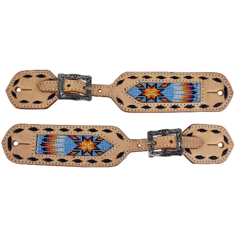 Hilason Western American Genuine Leather Cowboy Spur Straps Pair