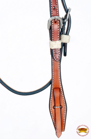 Hilason American Leather Horse Browband Headstall Working Tack Brown