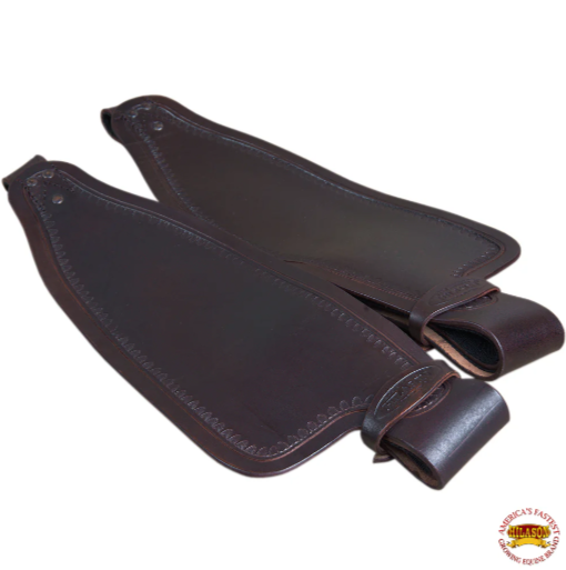 Hilason Leather Saddle Replacement Fender Pair With Hobble Straps Adult