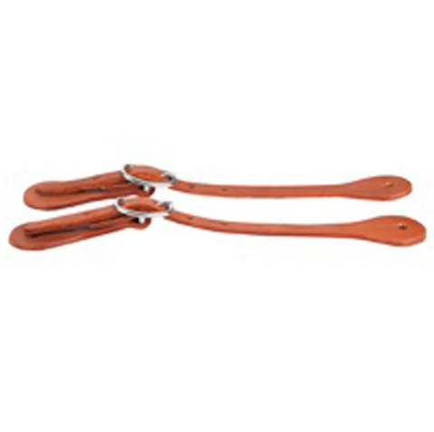 Hilason Chestnut Latigo Leather Kid Spur Straps Western Tack