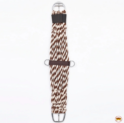 HILASON Horse Western 27 Strand Double Weave Two-Tone Roper Cinch Girth