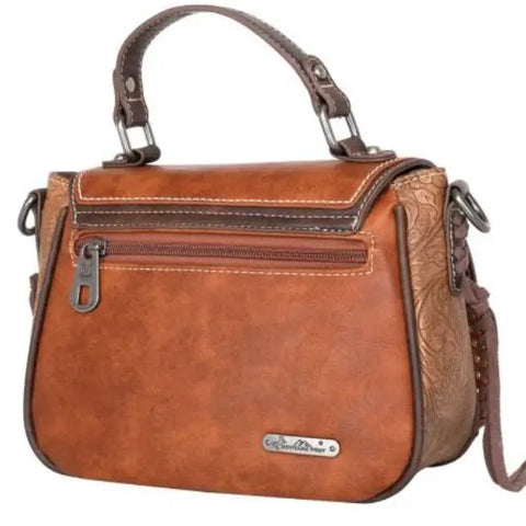 Montana West Embossed Satchel Crossbody