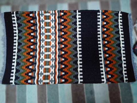 Orange and Black Saddle Pad