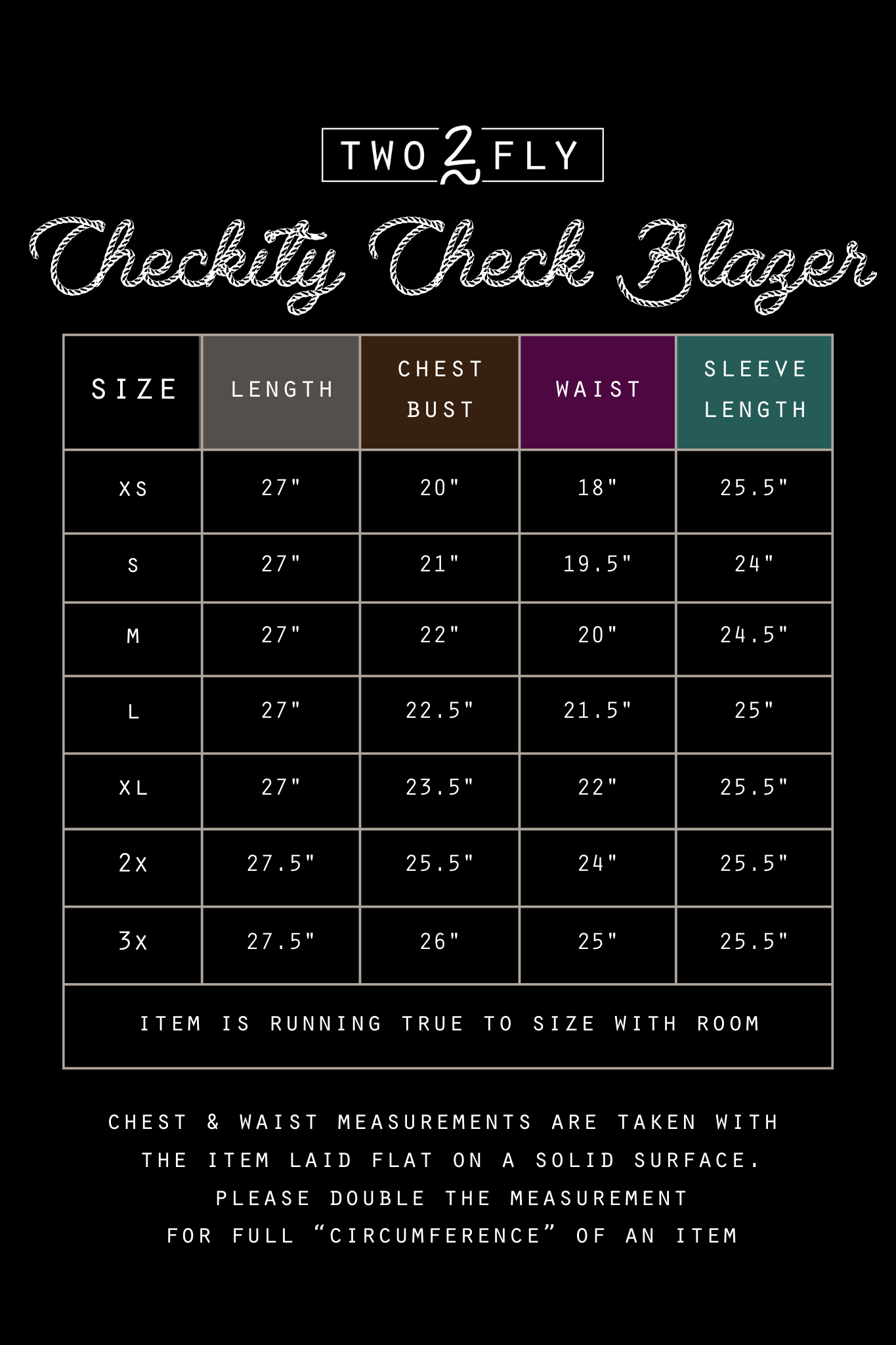 CHECKITY CHECK BLAZER [S ONLY]