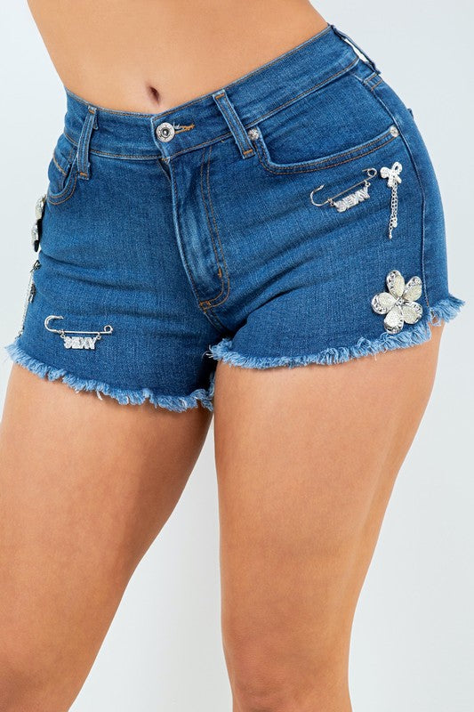 Crystal Denim Short