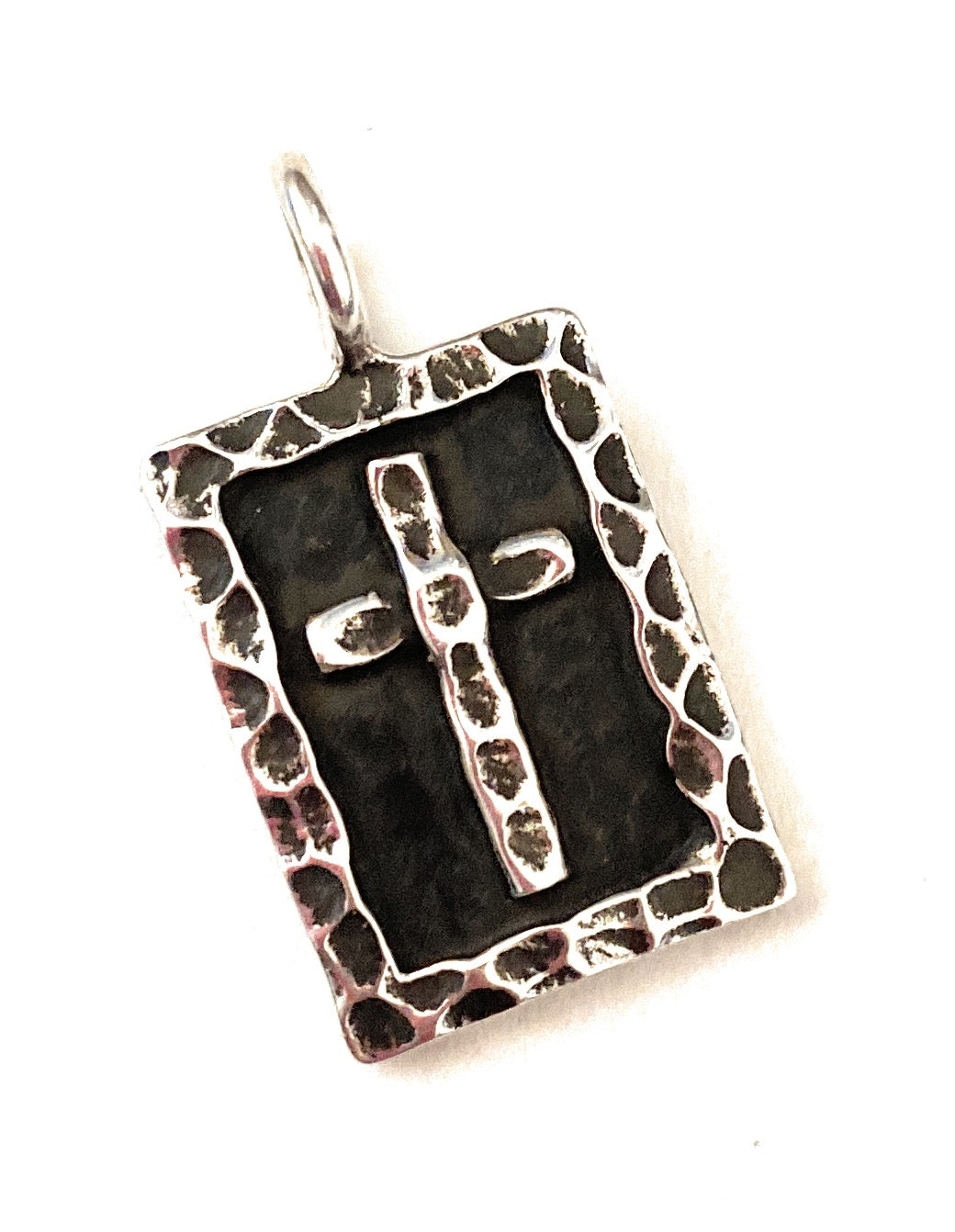 Navajo Sterling Silver Cross Pendant