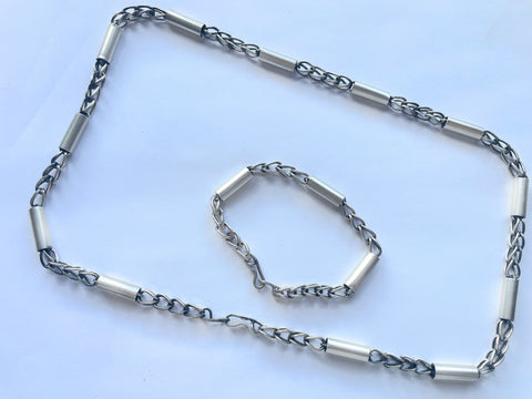 Navajo Sterling Silver Necklace & Bracelet Set