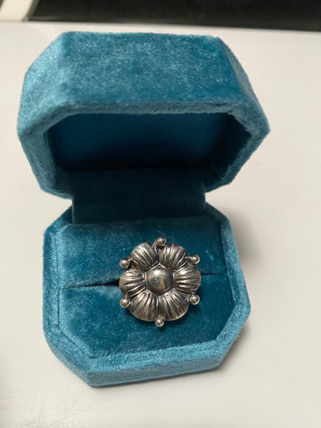 Navajo Sterling Silver Adjustable Flower Ring