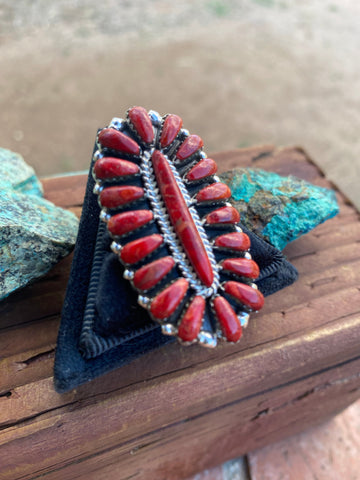 Navajo Sterling Silver & Natural Spiny Cluster Ring