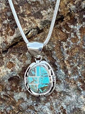 Navajo Turquoise 8 Circle Pendant