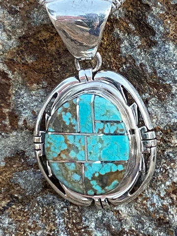 Navajo Turquoise 8 Circle Pendant