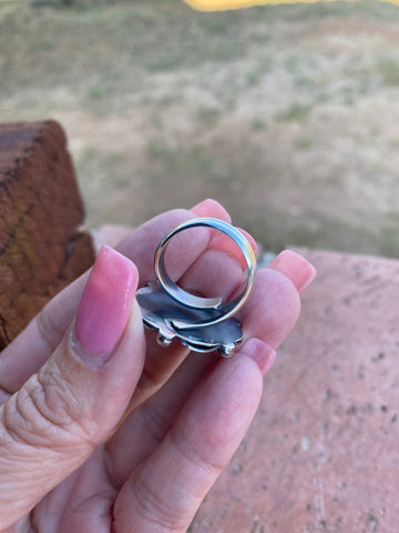 Navajo Sterling Silver Adjustable Flower Ring