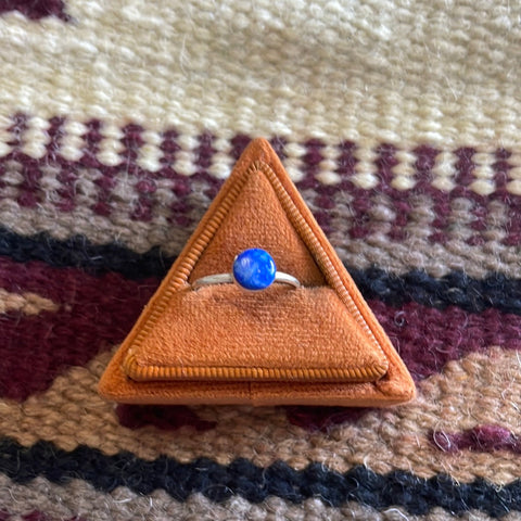 Navajo Denim Lapis & Sterling Silver Stacker Ring