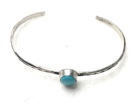 Navajo Turquoise & Sterling Silver Cuff Bracelet