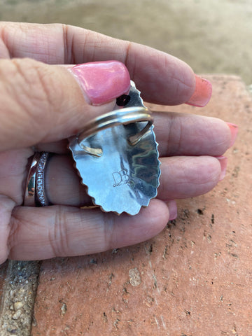 Navajo Sterling Silver & Natural Spiny Cluster Ring