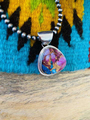 Navajo Sterling Silver & Pink Dream Pendant